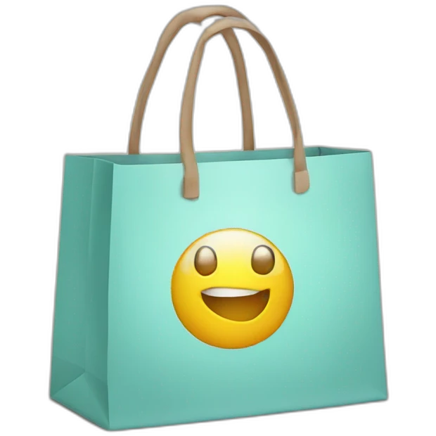 online shopping bag emoji