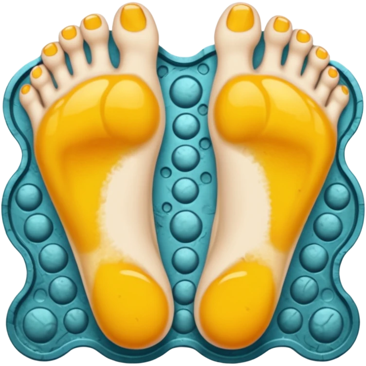 bottom feet with full of molds emoji