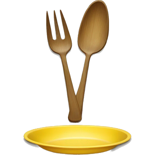 Yellow plate  emoji