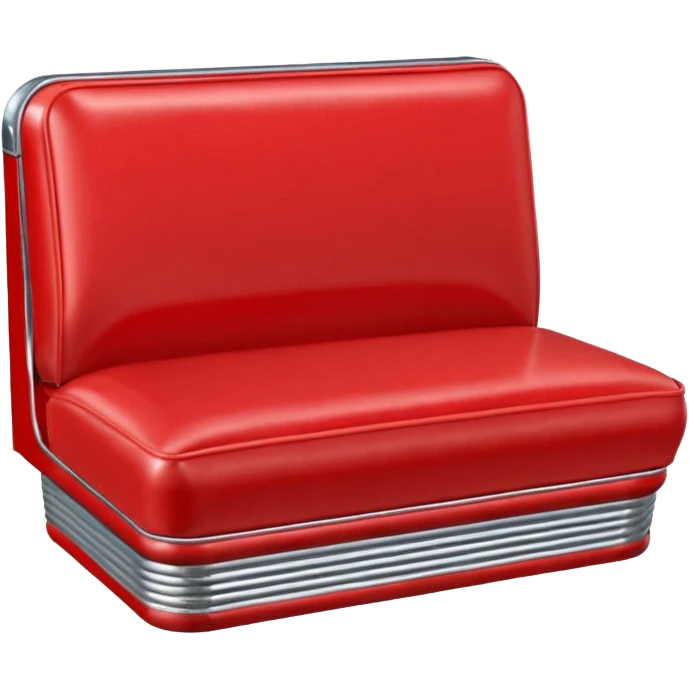 1950s diner booth seat emoji