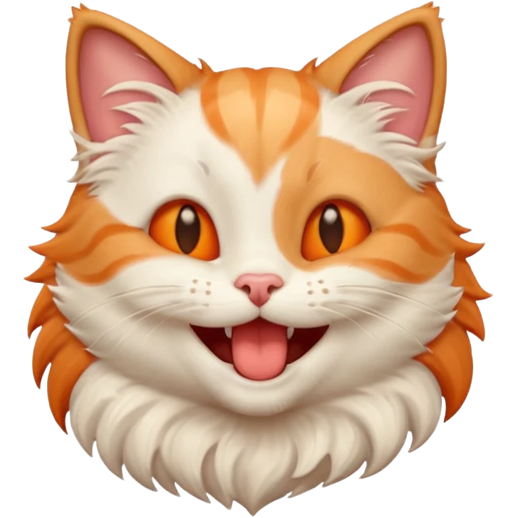 Laughing kitty heart emoji