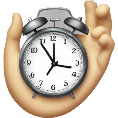 Clock hand  emoji