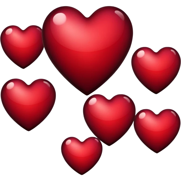 Wine red heart emoji