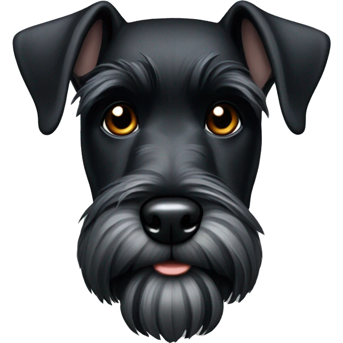 Black schnauzer  emoji