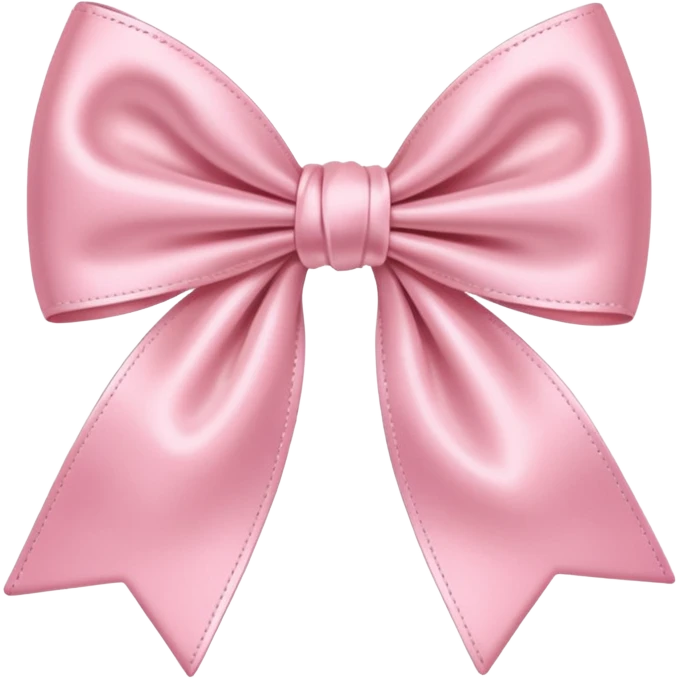 Cute pastel pink bow emoji