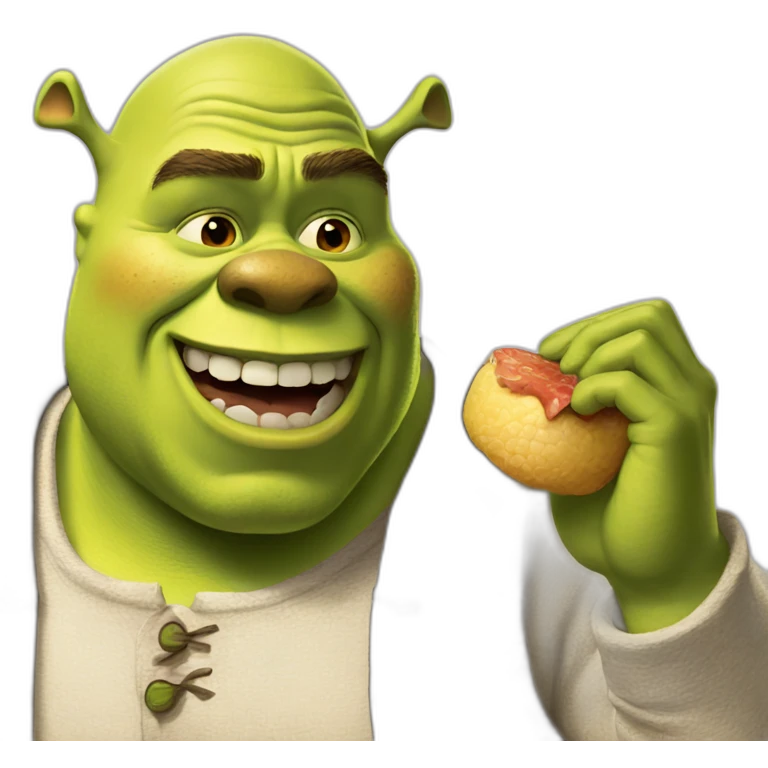 shrek eating grub emoji