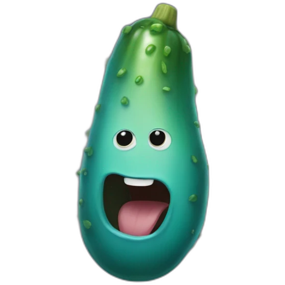 blue-pickle emoji