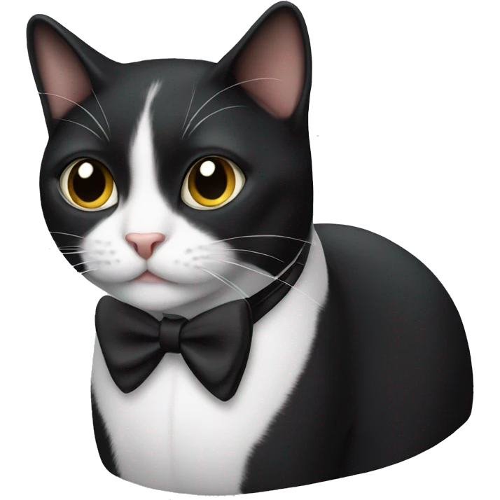 Tuxedo cat emoji