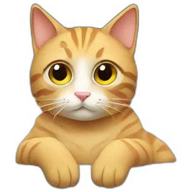 a cat sitting on a train emoji