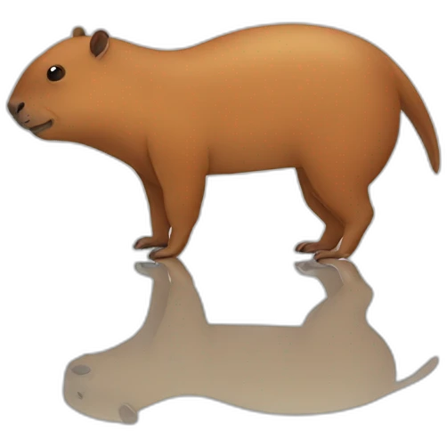 Funny capibara emoji
