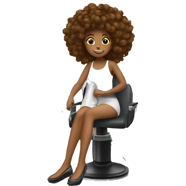 In the hair salon getting a blow dry emoji