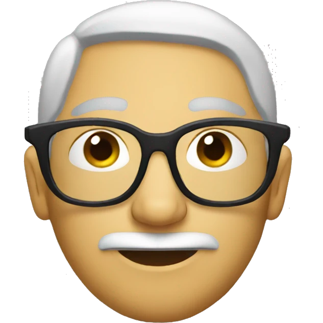 Pointed glasses emoji
