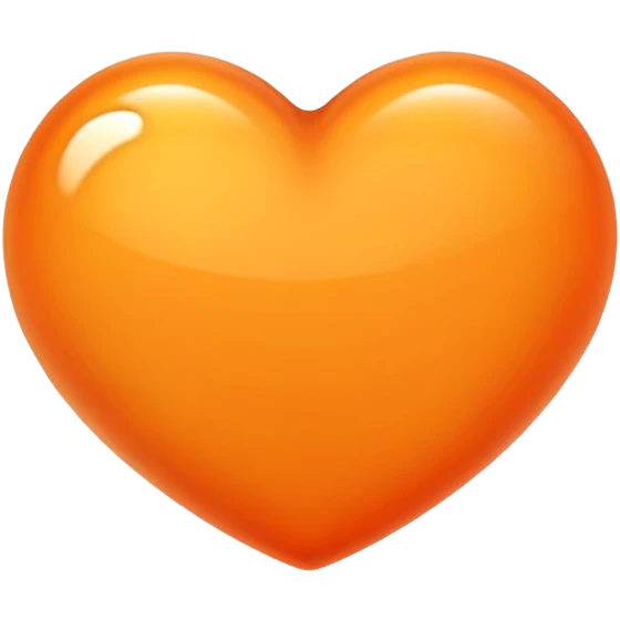 Orange heart emoji