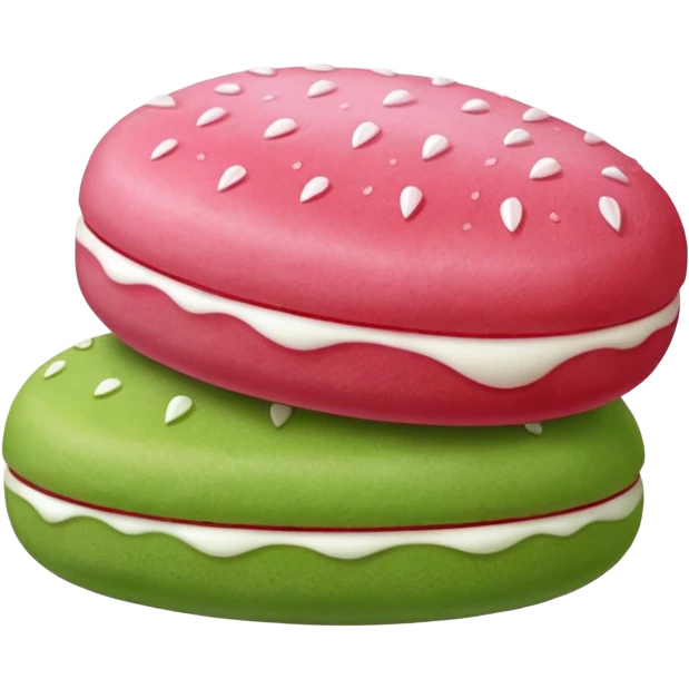 strawberry and matcha mochi emoji