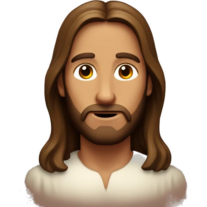 Jesus with hearts in his eyes emoji