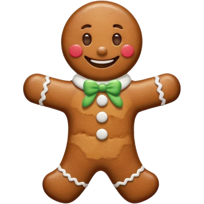 gingerbread man emoji