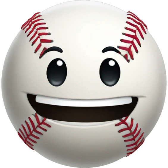 Baseball smiling  emoji
