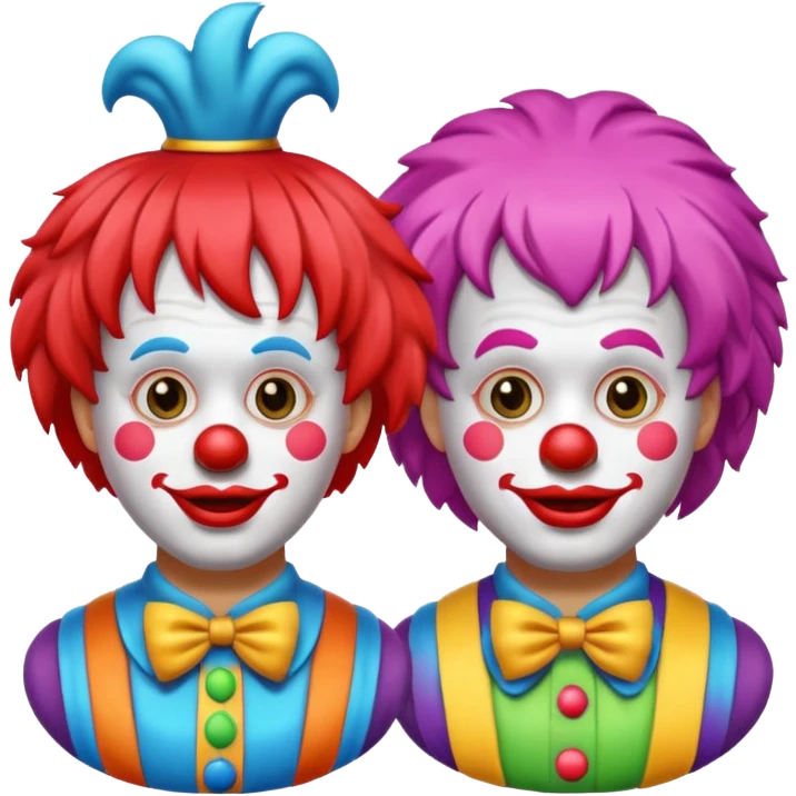 two clowns emoji