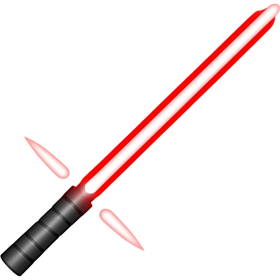 red light blade from star wars emoji