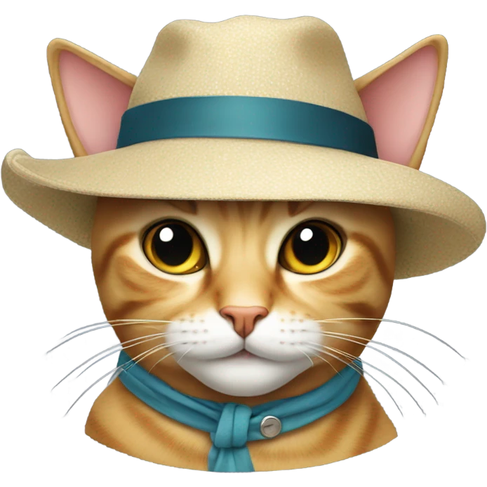 cat wearing a hat  emoji