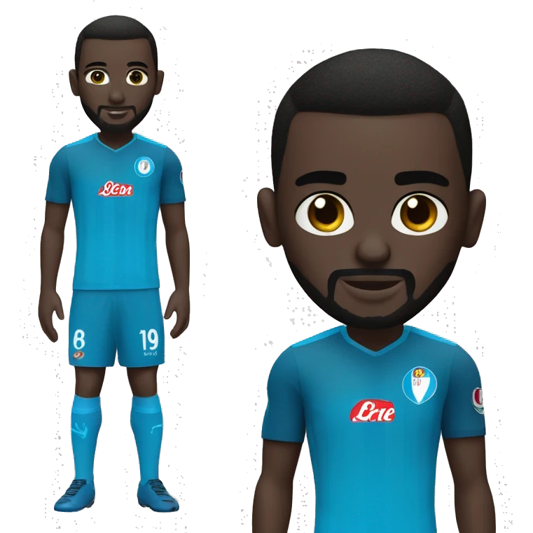 Kalidou Koulibaly footballer napoli emoji