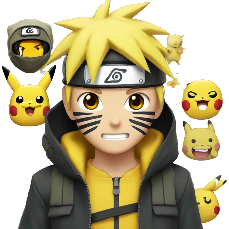naruto + pikachu emoji