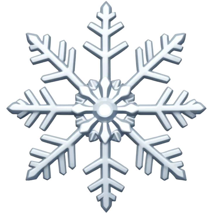 aesthetic minimal snowflake  emoji