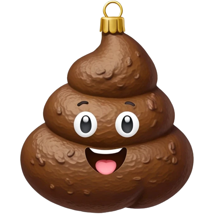 christmas poop emoji