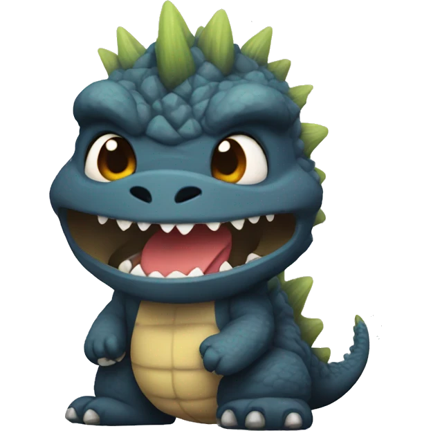 Godzilla tiny cute emoji