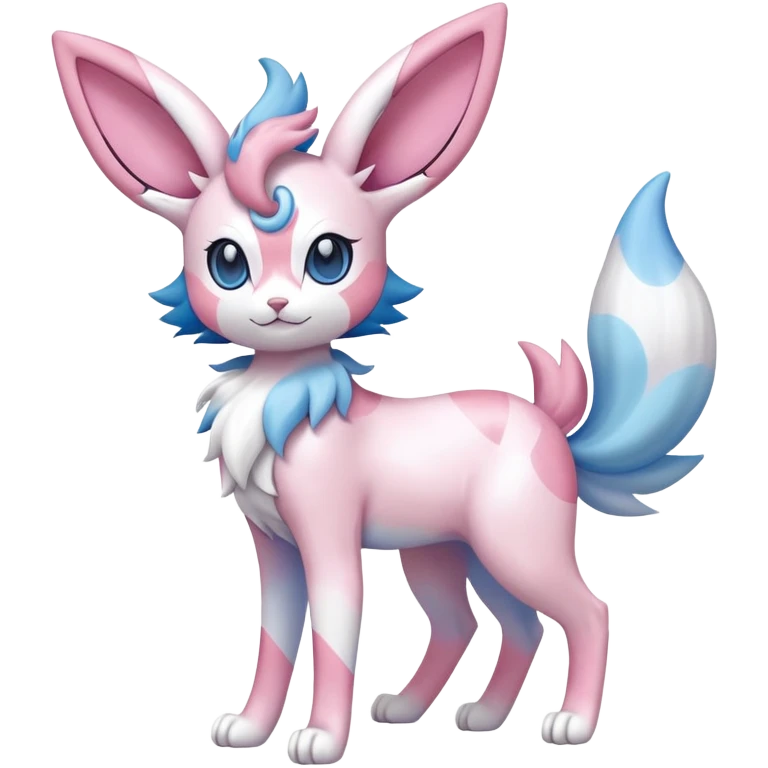 Sylveon-Delcatty-Fakémon-hybrid-creature (full body)  emoji