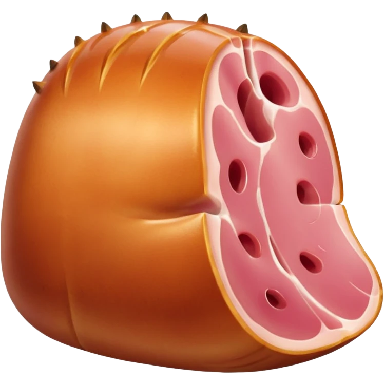 ham with bone, simple, no text emoji