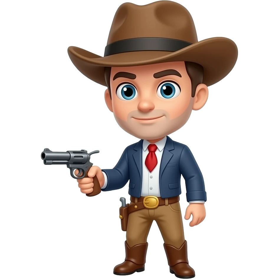 Cartoon 2d colt emoji