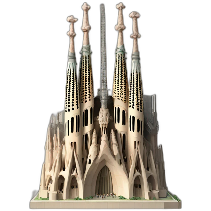 Finished sagrada familia emoji