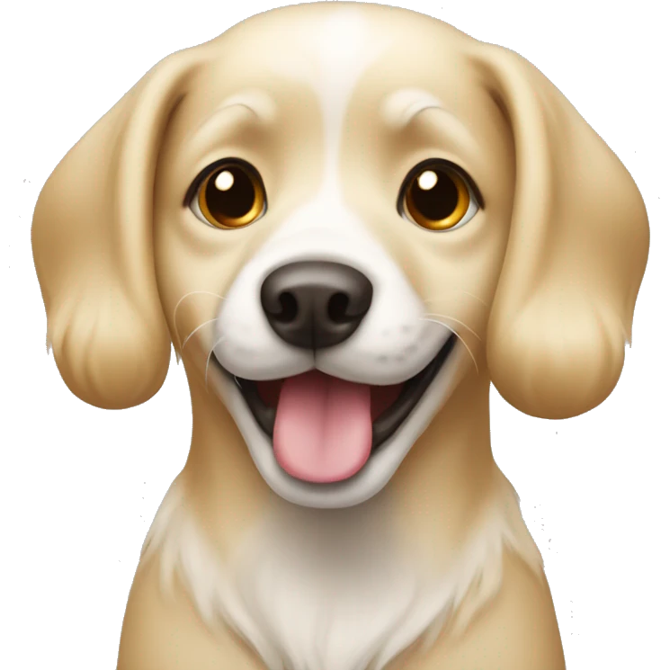 Cute blonde doggie  emoji