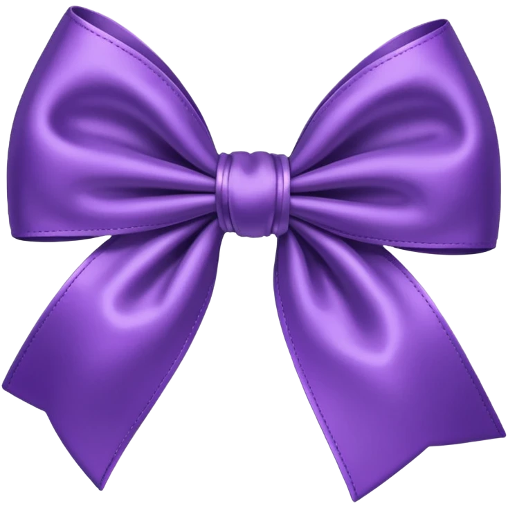 Purple bow emoji emoji