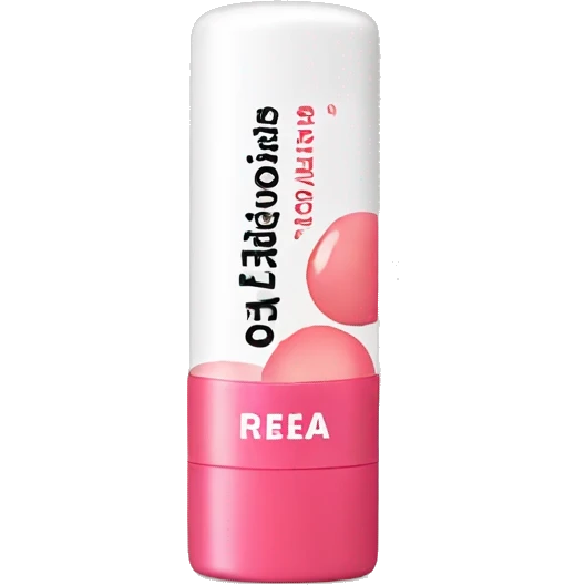 lip balm with label emoji