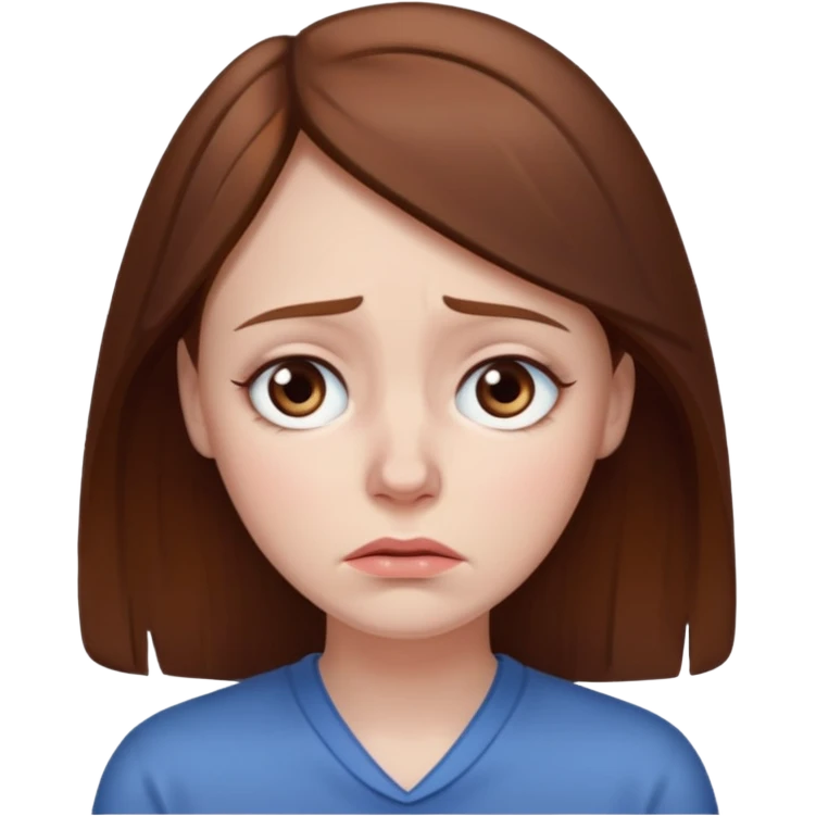 sad 30 year old woman emoji