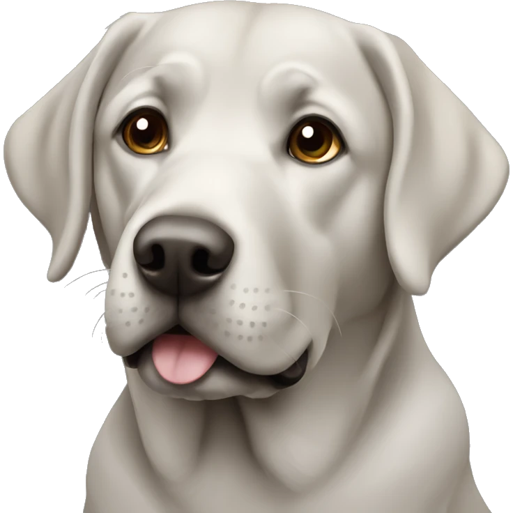 Grey Labrador  emoji