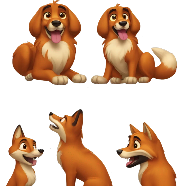 fox and the hound emoji