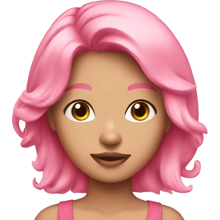 Girly pink emoji