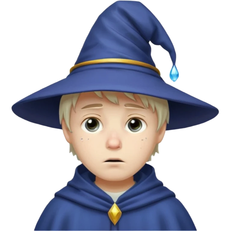 sad wizards in hat boy emoji