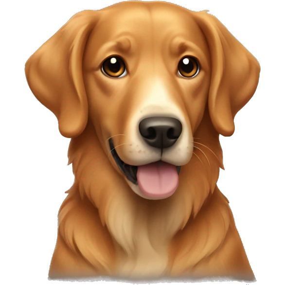 dog  ginger retriever emoji