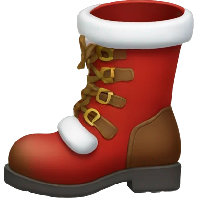 Santa boots  emoji