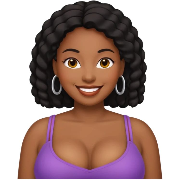 black woman with big boobs sucking dick emoji