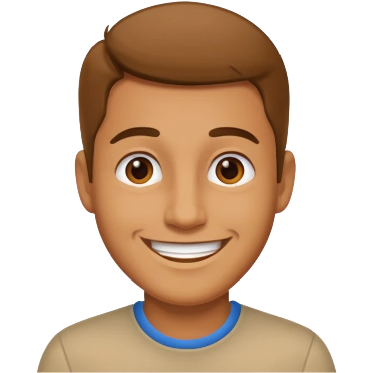 A man saying 6 7 emoji