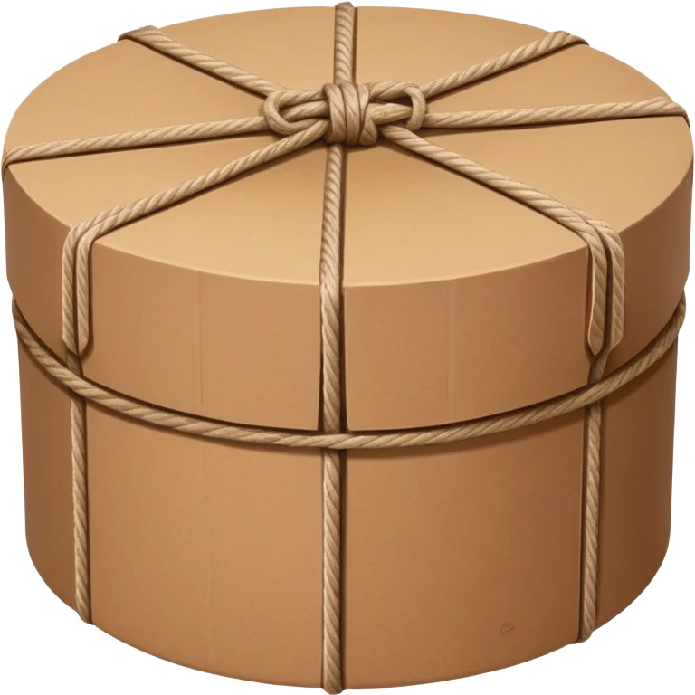 circular network with brown packages as nodes at intersections emoji