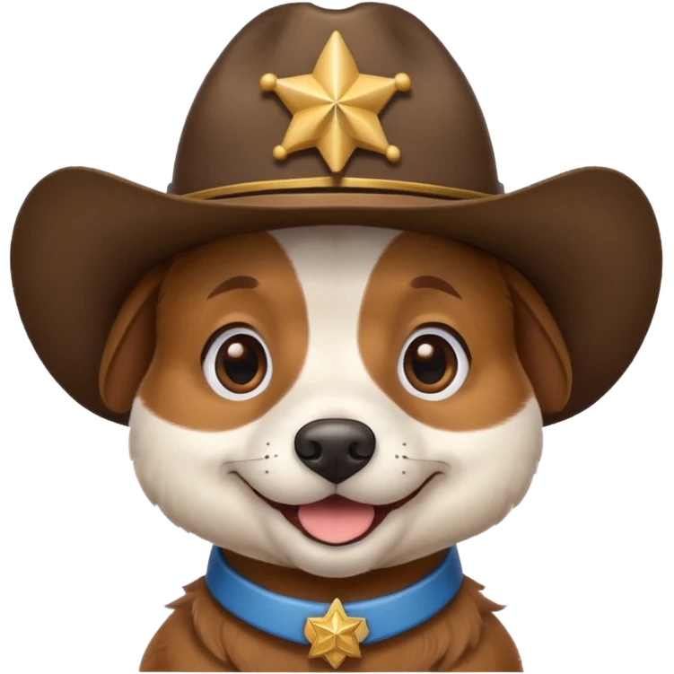 Dog and sheriff emoji