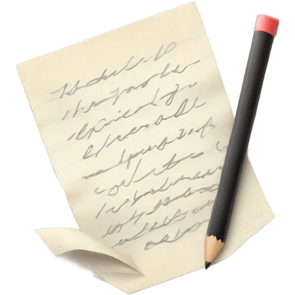 paper and pencil emoji
