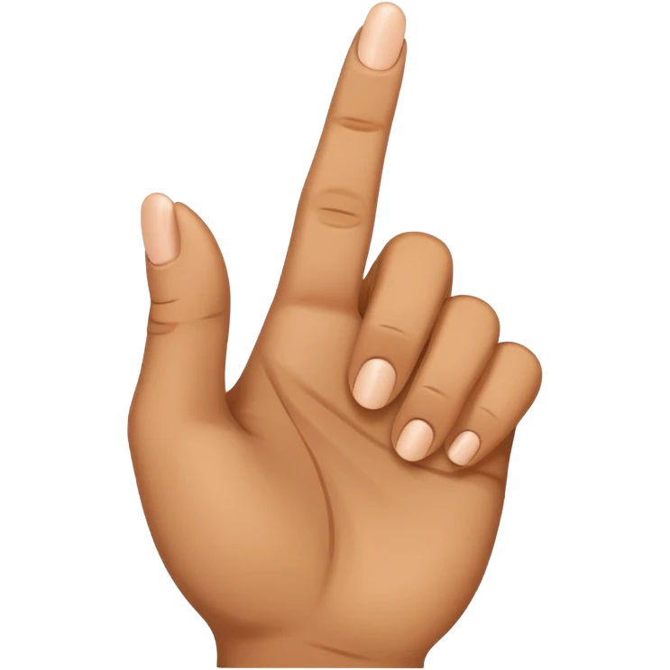 middle finger by side emoji