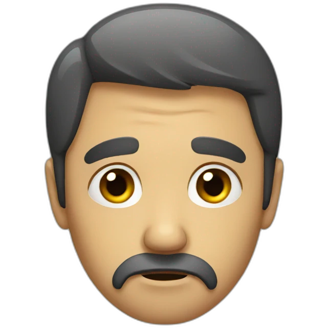 Sad man emoji